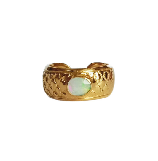 Siren Gold and Opal Mermaid Ring